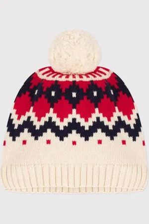 Petit Bateau Cuffietta in lana jacquard bambino
