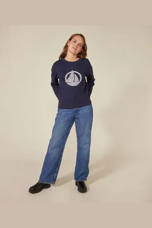 Petit Bateau Maglia in tessuto felpato donna