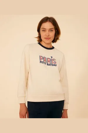 Petit Bateau Maglia in tessuto felpato donna
