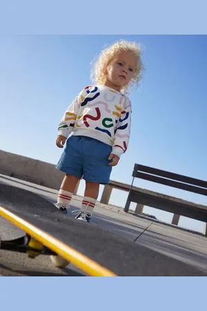 Petit Bateau Felpa bebè in tessuto felpato leggero