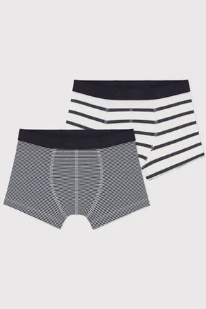 Petit Bateau Confezione di 2 boxer a righe ragazzo