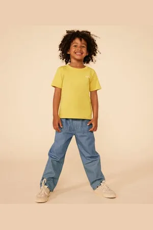 Petit Bateau Pantalone dritto in denim leggero bambino