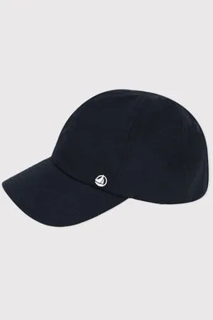 Petit Bateau Berretto a tinta unita blu bambino