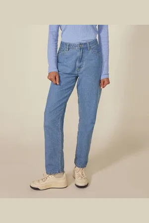 Petit Bateau Pantaloni donna in denim dal taglio dritto
