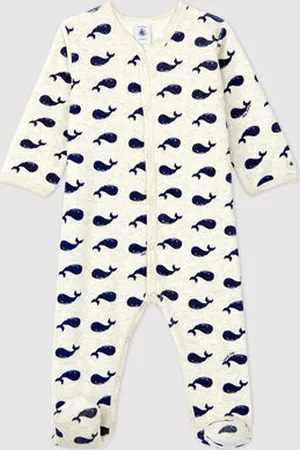 Petit Bateau Tutina balena pigiama neonato in ciniglia