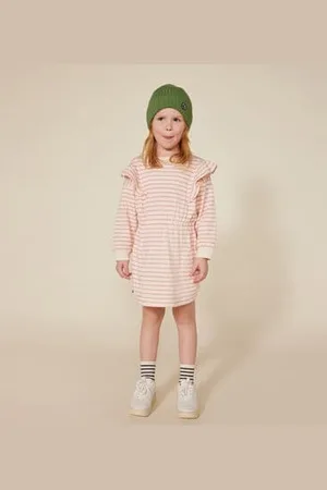 Petit Bateau Abito a maniche lunghe in tubique bambina