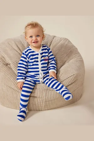 Petit Bateau Pigiama di Natale in velluto neonato