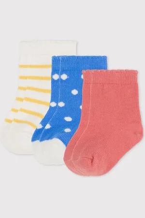 Petit Bateau Confezione da 3 paia di calzini bebè