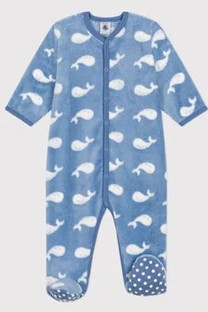 Petit Bateau Tutina pigiama in pile neonato