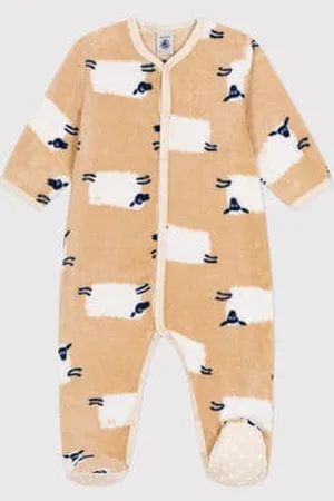 Petit Bateau Tutina pigiama in pile neonato
