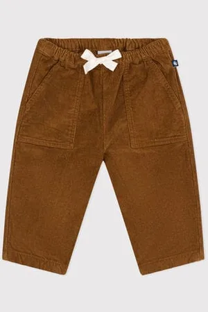 Petit Bateau Pantaloni in velluto neonato
