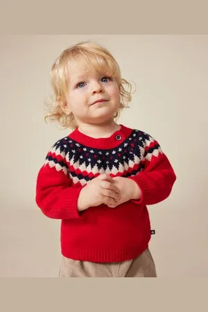 Petit Bateau Maglione in maglia con lana neonato
