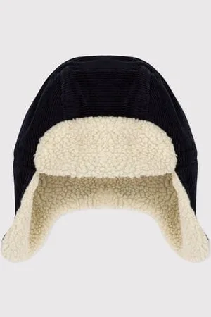 Petit Bateau Colbacco in misto velluto e sherpa bambino