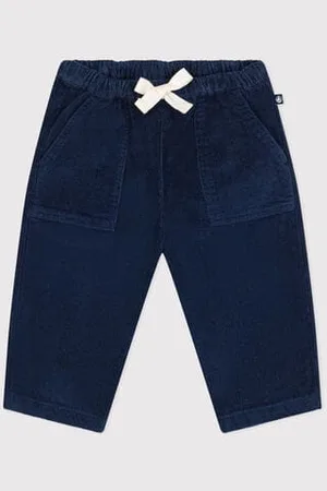 Petit Bateau Pantaloni in velluto neonato