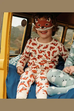 Petit Bateau Pigiama travestimento da volpe in cotone bambino