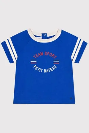 Petit Bateau T-shirt a maniche corte in jersey sottile neonato