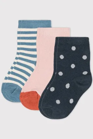 Petit Bateau Confezione da 3 paia di calzini bebè
