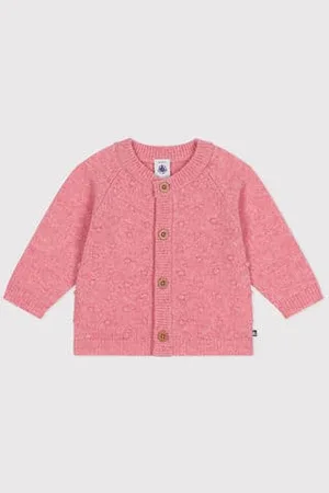 Petit Bateau Cardigan in maglia con lana neonato