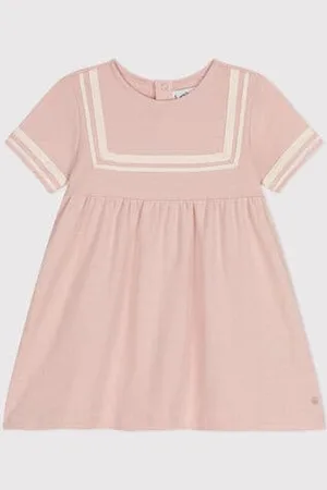 Petit Bateau Abito bebè alla marinara in cotone biologico