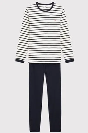 Petit Bateau Pigiama a righe marinière unisex a costine