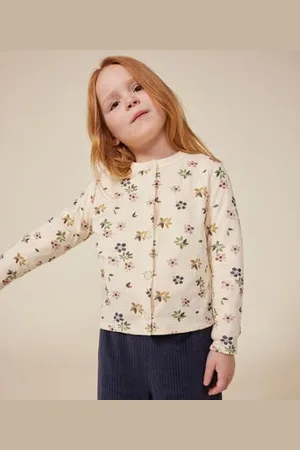 Petit Bateau Cardigan in tubique bambina