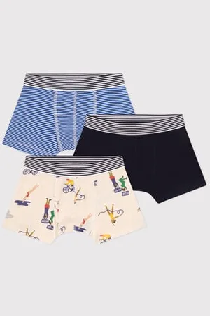 Petit Bateau Confezione da 3 boxer in cotone bambino
