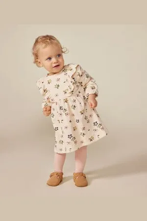 Petit Bateau Abito a maniche lunghe in tubique neonato