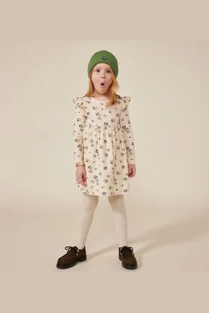 Petit Bateau Abito a maniche lunghe in tubique bambina