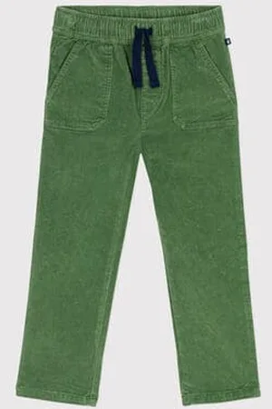 Petit Bateau Pantaloni dalla linea dritta in velluto bambino