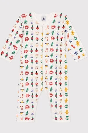 Petit Bateau Pigiama senza piedini in cotone con stampa neonato