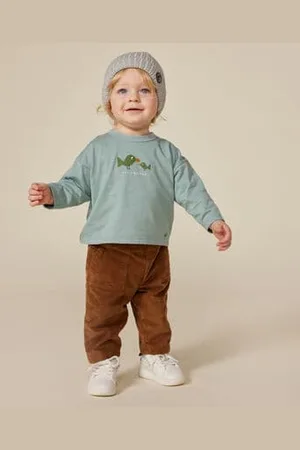 Petit Bateau T-shirt a maniche lunghe in jersey sottile neonato