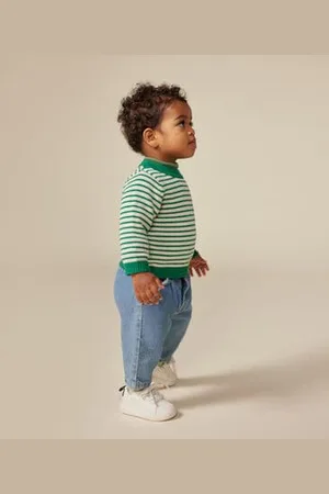 Petit Bateau Pullover in maglia di lana e cotone neonato