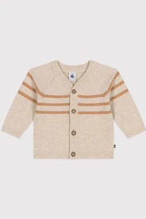 Petit Bateau Cardigan in maglia con lana