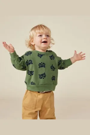 Petit Bateau Maglia in tessuto felpato neonato