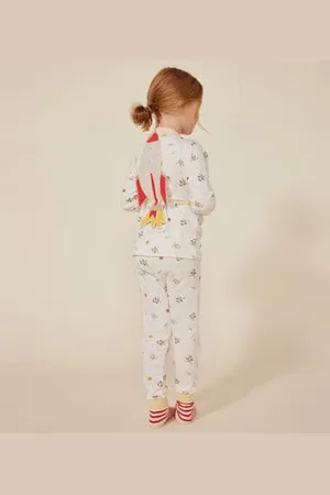 Petit Bateau Pigiama travestimento bambino in cotone stampato motivo spazio
