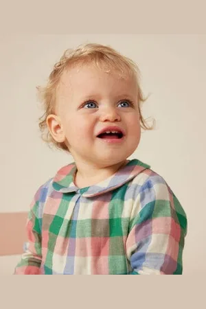 Petit Bateau Blusa in garza di cotone neonato