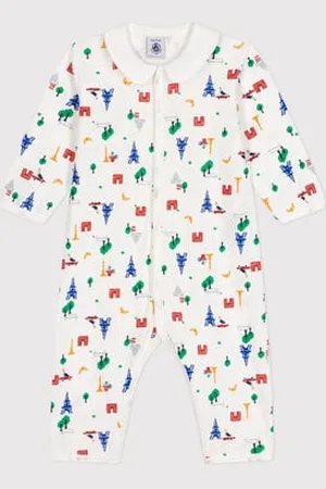 Petit Bateau Pigiama bebè senza piedi in cotone stampato Parigi