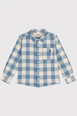Petit Bateau Camicia in flanella bambino