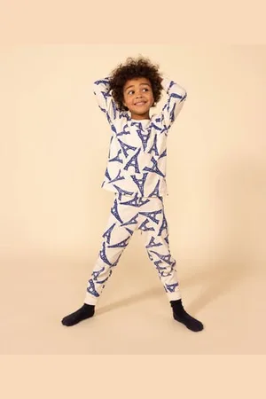 Petit Bateau Pigiama fantasia Parigi bambino unisex in cotone
