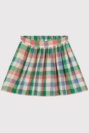 Petit Bateau Gonna in garza di cotone bambina