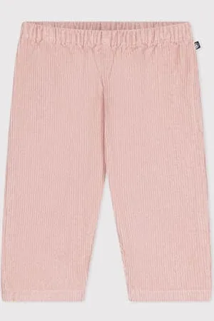 Petit Bateau Pantaloni in velluto neonato