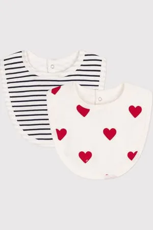 Petit Bateau CONFEZIONE DA 2 BAVAGLINI IN COTONE PER NEONATI