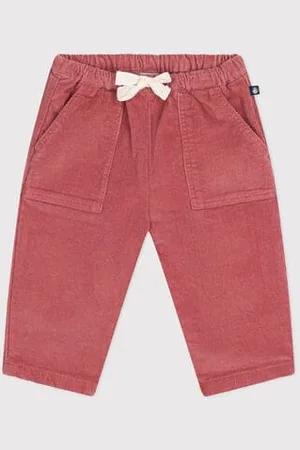 Petit Bateau Pantaloni in velluto neonato