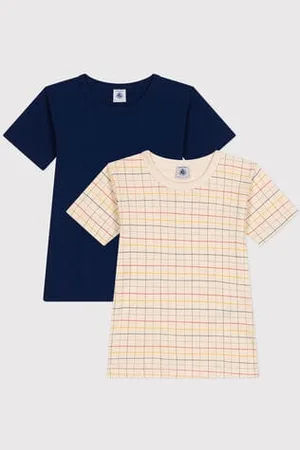 Petit Bateau Confezione da 2 T-shirt a maniche corte in cotone bambino