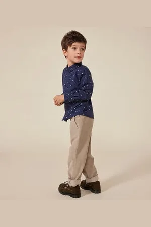 Petit Bateau Pantaloni dritti in velluto bambino