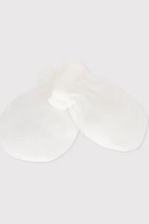 Petit Bateau Muffole in cotone tinta unita neonato