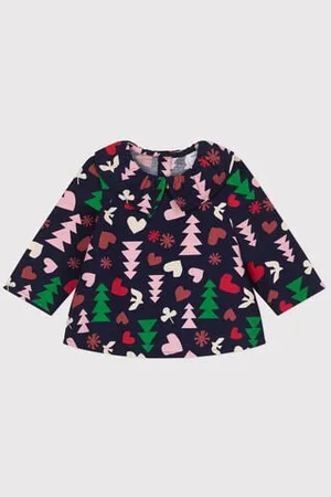 Petit Bateau Blusa in flanella neonato