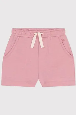 Petit Bateau Shorts in cotone tinta unita bambina