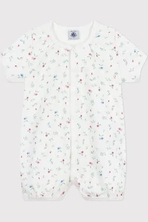 Petit Bateau Tutina corta in cotone con frutti neonato