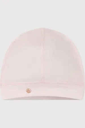 Petit Bateau Cuffietta in cotone tinta unita neonato
